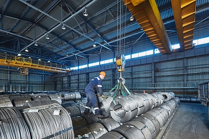 Loading hardware shipments at Beloretsk Metallurgical Plant